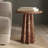 Folda 18" Sculpted Cement Pedestal Side Table-121125752