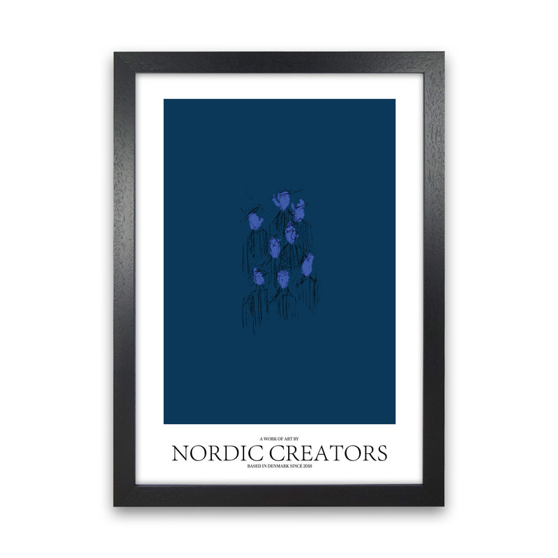 I'm Blue - Print, 42cm H x 29.7cm W x 3cm D, Black Framed