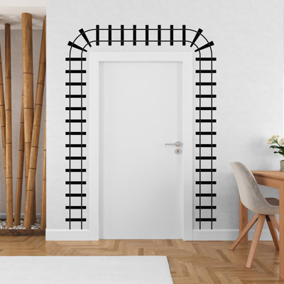 Train Tracks Wall Decal Railroad Vinyl Sticker Track Train Wall Decor Kids Playroom Boys Room Wall Art Bedroom Mural Sticker 854RS