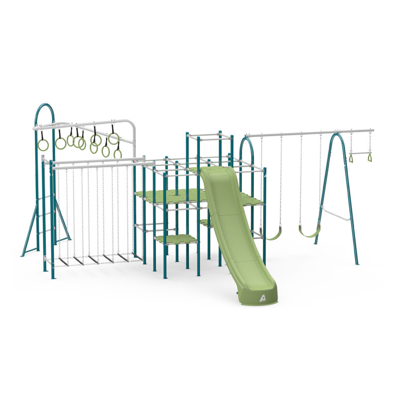 Terrain de jeu ActivPlay Base Camp + pont suspendu, Jungle Line