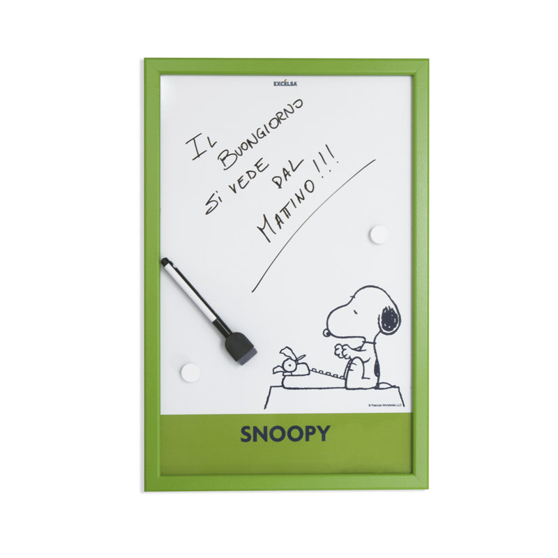 Peanuts Magnetic Metal Dry Erase Board