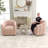 Annelotte Velvet Swivel Barrel Chair-797866377