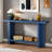 Vintage Console Table With T-leg Design And 2-tier Structure-678157224