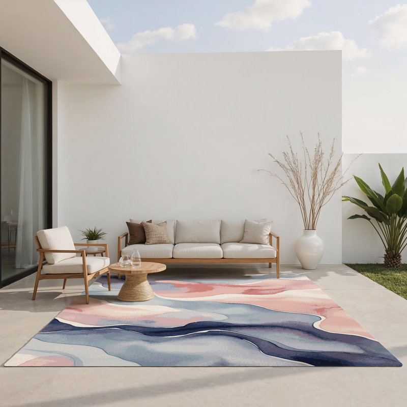 Tapis intérieur et extérieur Azure, Rectangle 9 pi x 12 pi