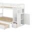 Lit simple superposé simple / double avec tablettes et tiroirs-947129397