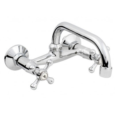 Bocana 2 Handle Wall Roman Tub Faucet Bath Filler