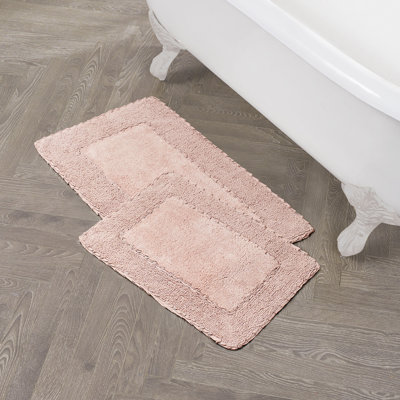 Laura Ashley Ruffle 100% Cotton Bath Rugs