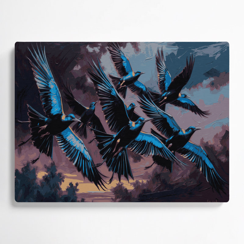 Art mural en métal oiseaux