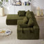 Ensemble de canapé modulaire rembourré en chenille Modern, ensemble de canapé modulaire modulaire en L de 108 po avec 6 coussins, canapé-lit combiné gratuit pour le salon, la chambre à coucher (méridienne gauche)-2028676334