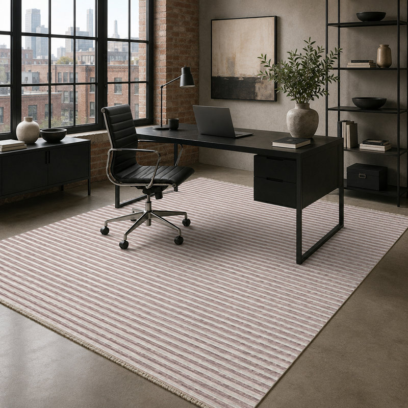 Geometric Cotton and Chenille Flatweave Area Rug, 200 x 300 cm