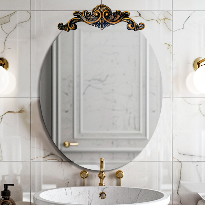 Miroir mural ovale, 33,27 po x 23,62 po