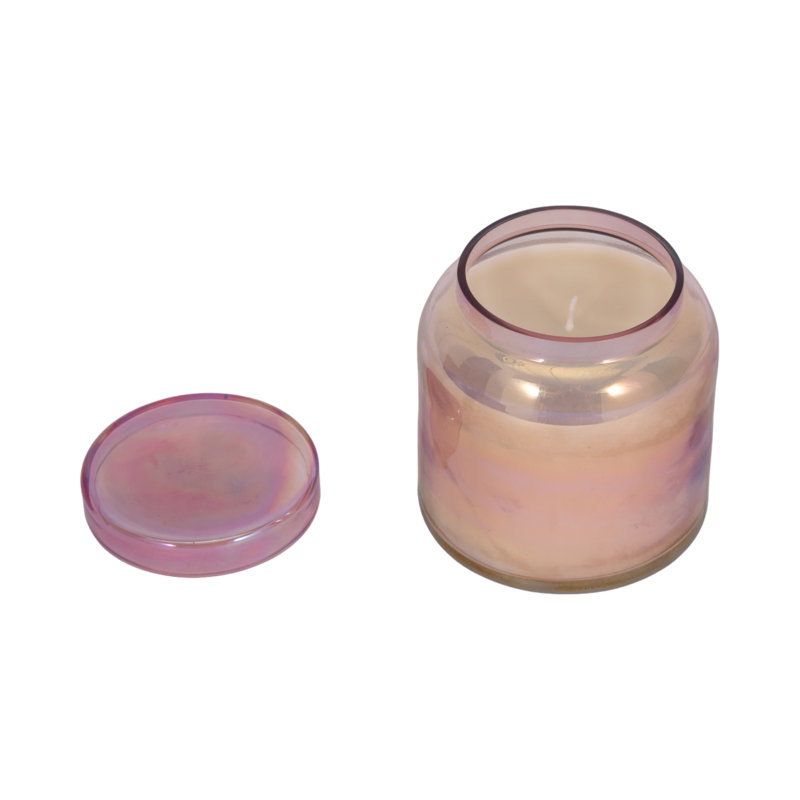 Bougie lustrée 4 "21 oz Jasmine Luster, rose