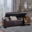 Banc de rangement en similicuir Helki-285706699