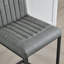 Tabouret de bar en similicuir avec dossier - structure en métal robuste et siège rembourré, sièges élégants pour îlot de cuisine, comptoir de bar et de salle à manger, 2 ensembles-331353781