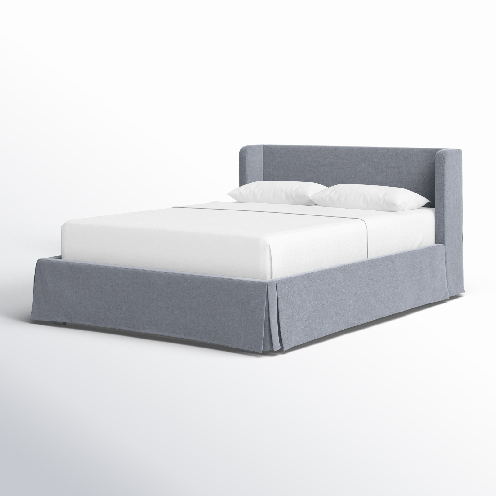 Caliban Storage Platform Bed, Queen, Gray