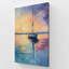 54" x 36"  Sunset Sail v1, Large Canvas Print-1108832652