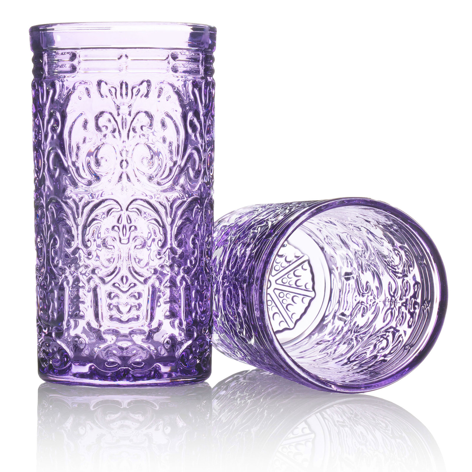 Jax Glass Highball 14 oz, 4, Lavender DOF