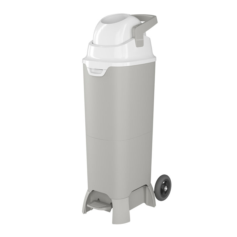 Foundations Pro Hands-Free Diaper Pail with Wheels