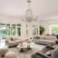 Lustre en cristal de luxe style bougie à 8 lumières Ree