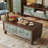 American retro painted coffee table