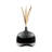 Timeless Elegance Decorative Black and Gray Abstract Modern Glass Vase