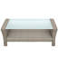 Ensemble de salle à manger rectangulaire pour 4 personnes 38,9 "avec coussins Gains-360588147