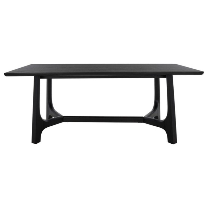 Liri Oak Dining Table, Black