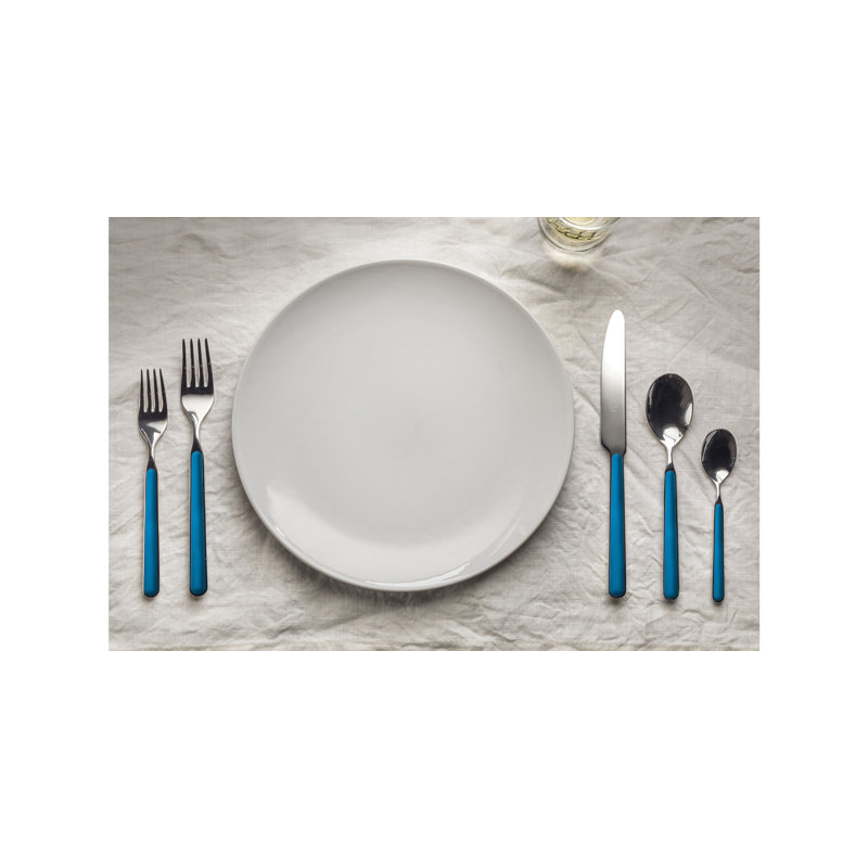 Fantasia Flatware Set - 36 Pieces - Electric Blue, Electric Blue