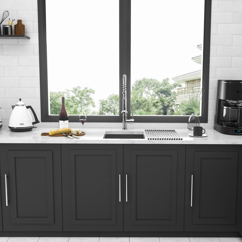 Undermount Sink, Undermount Stainless Steel Kitchen Sink 16 Gauge Deep Single Bowl Kitchen Sink Basin