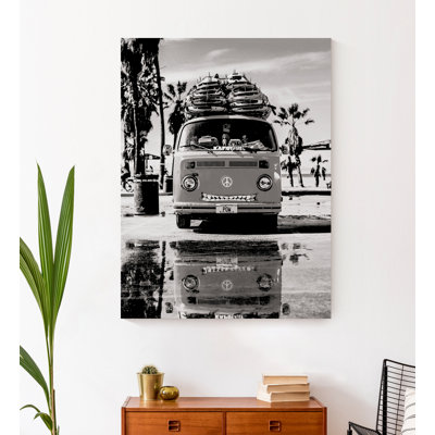 Reproduction de photo sur toile tendue gris Beach