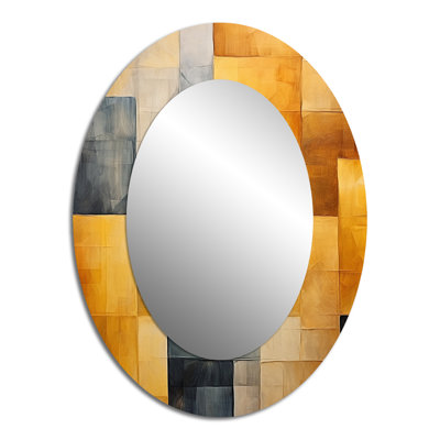 Miroir mural Topaz Tessellation - jaune