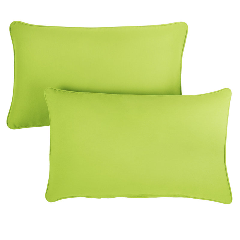 Ensemble de 2 coussins d'extérieur Sunbrella, Sunbrella - toile ara, H 16 po x l 26 po x P 6 po