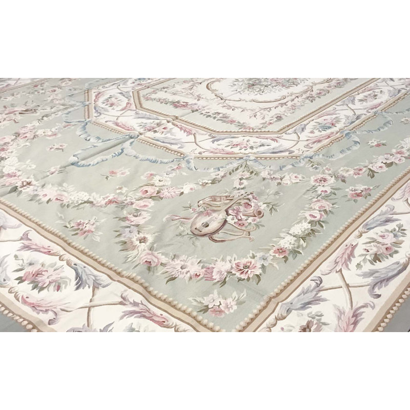 Renaissance Aubusson Wool Oriental Area Rug