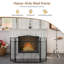 Kilian 3 Panel Steel Fireplace Screen