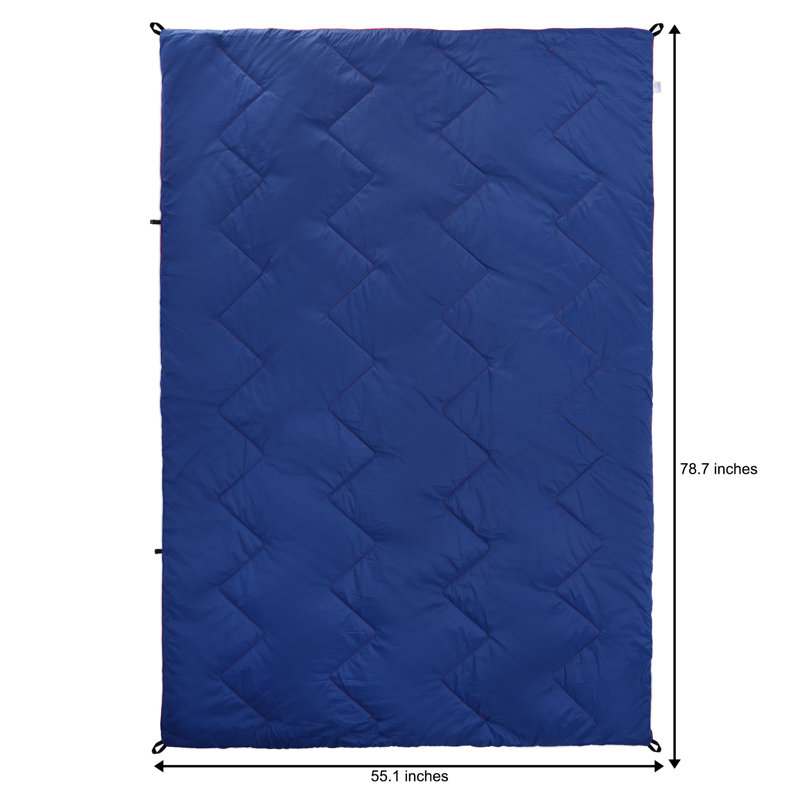 Couverture , Bleu, Couleur unie