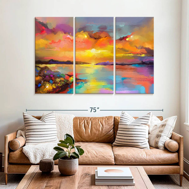 Colorful Gillard, 42" H x 65" W