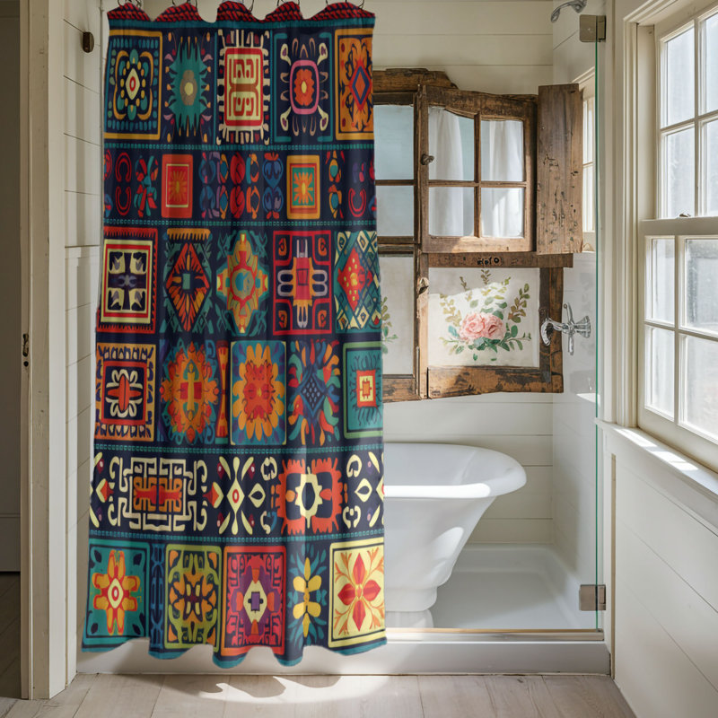 Traditional Textiles - Premium Shower Curtain, 74"H x 71"W