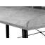 Bureau d'ordinateur, bureau personnel, ordinateur portable, tablettes de rangement, L 48 po, travail, stratifié aspect pierre, métal, contemporain, moderne-772753646