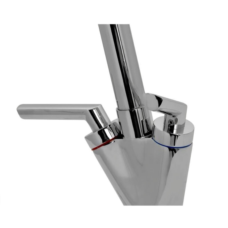 Neptune Quarter Turn Mixer Twin Lever Monobloc Tap