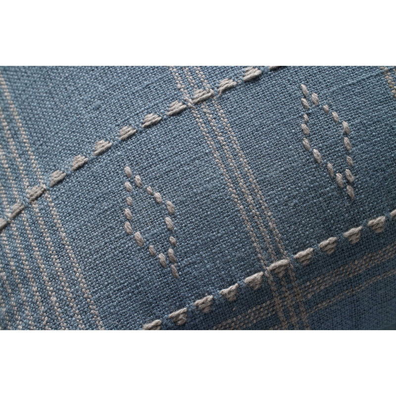 Angela Rose x Loloi Lina Pillow, Blue/Slate, Polyester/Polyfill