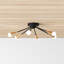 Andrea 6 Light Metal Semi Flush Mount
