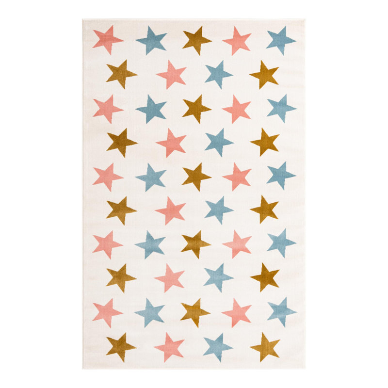 Unique Loom Twinkle Whimsy Kids Rug, Rectangle 5'3" x 8'