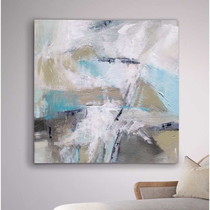 'Perpendicular' - Painting Print, Wrapped Canvas, 16" H x 16" W x 1.5" D