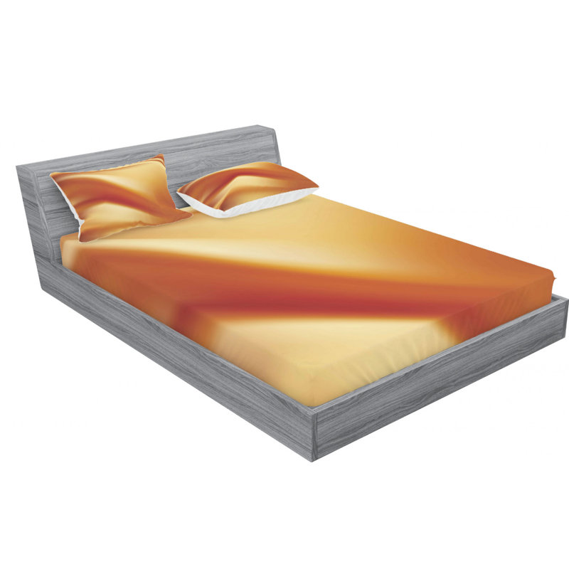 Microfiber Abstract Sheet Set, Queen Sheet Set with Fitted Sheet