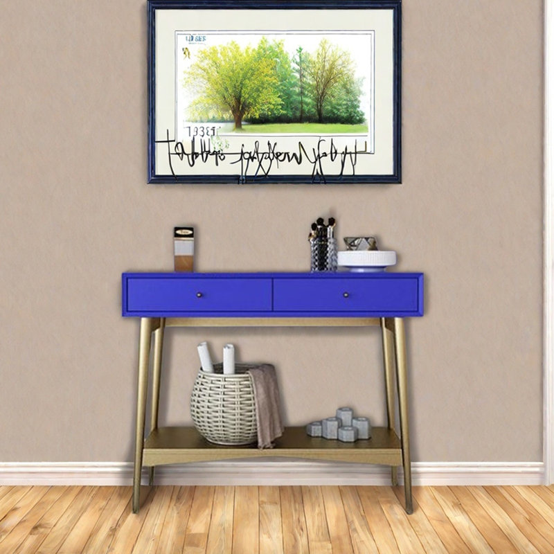 Console Modern Minimalist, H 29,5 po x l 39,4 po x P 17,7 po, Bleu