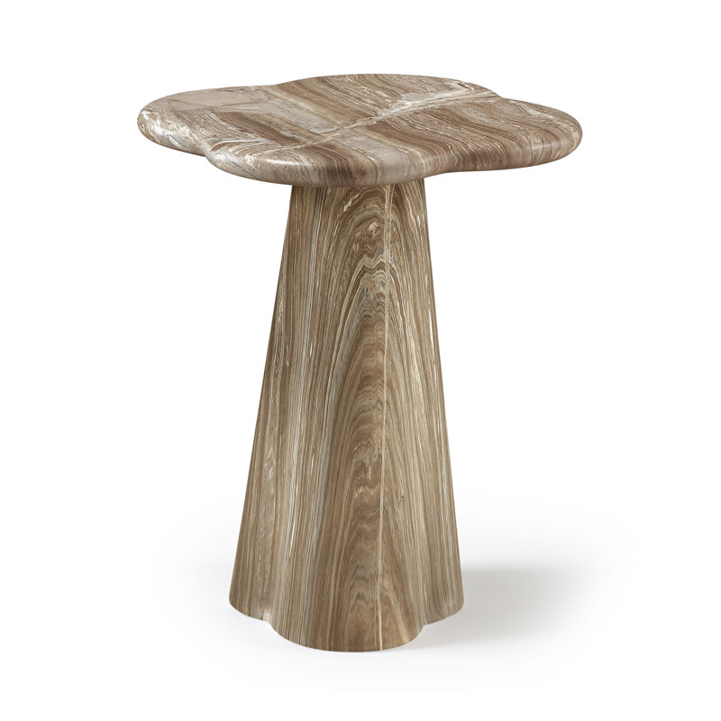 Table de bout en béton intérieur / extérieur Morin, 18.5" H x16" W x16" D, Beige
