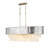 Reverie 43.25" Ten-Light Linear Chandelier - Hammered SS Shade & Textured Crystals