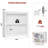 2-Tier Farmhouse Bookshelf - 31.5" Tall Adjustable Bookcase with Anti-Tip Kit - 31.5" Wide Open Storage Rack for Living Room, Office, Library - High-Density MDF Display Stand, White-522821312-532719414