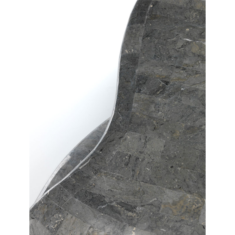 Sherrer Abstract Coffee Table with Storage, Dark Grey