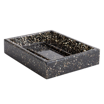 Porte-savon lumineux Sparkles Home | Résine cloutée de strass | Durable et facile à nettoyer